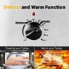 20 24 26 QT Silver Chicken Turkey Roaster Electric Roasting Pan With Lid See-through Glass