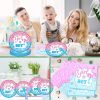 Gender Reveal Tableware Plates Baby Shower Boy or Girl Birthday Party Supplies Disposable Paper Dinnerware Set Serves 16 Guests for Boy Kids Perfect P