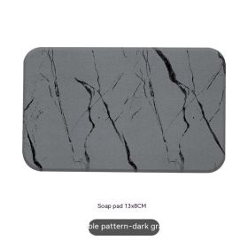 Natural Diatom Mud Hydrophilic Pad Simple Washstand Storage Pad (Option: Marbling Soap Pad)